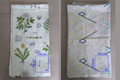 Selling: Ikea fabric / rough curtains