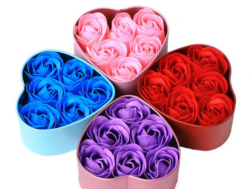 Buy Now: 50pcs Mother's Day Gift Soap Flower Gift Box with 6pcsFlower