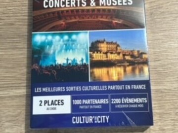 Vente: Cultur'in the City "2 places Théâtres, Concerts & Musées" (59€)