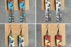 Comprar ahora: 80 Pairs Natural Color Simple Night Forest Wooden Earrings