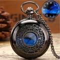 Comprar ahora: 26 Pcs Exquisite Starry Blue Dial Pendant Hollow Pocket Watch