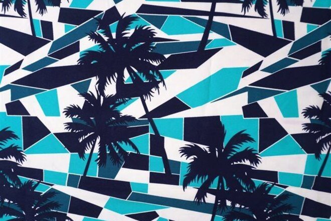 12 Pcs Sarong Pareo Wrap Palm Trees 100% Terivoile