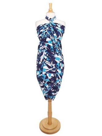 12 Pcs Sarong Pareo Wrap Palm Trees 100% Terivoile