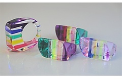Buy Now: 100 pcs-Kiddie Lucite Rainbow Rings--$0.35 pcs