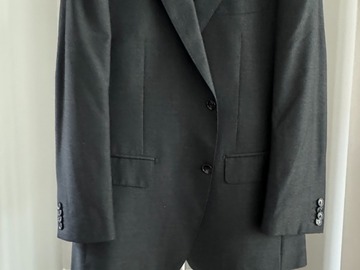 Selling with online payment: SUITSUPPLY Charcoal Pure Wool Super 110s, Perennial