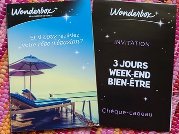 Vente: Coffret Wonderbox "3 jours week-end bien-être" (199,90€)