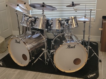Selling with online payment: 8 Piece Pearl Double Bass Set