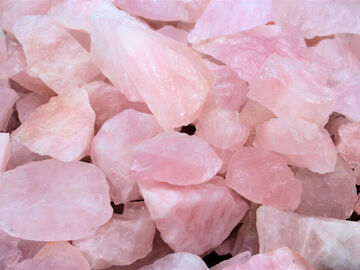 Selling: 5 Peices Raw Rose Quartz - Attract Love (UK Only) 