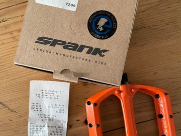 verkaufen: Spank Flat Pedal Orange NEU