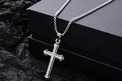 Buy Now: 70Pcs Rhinestone Cross Fashion Pendant Necklace