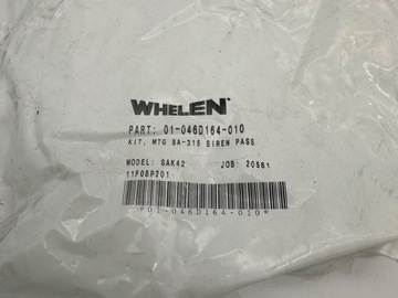 Selling with online payment: Whelen Sak42 mount for SA315 Speakers