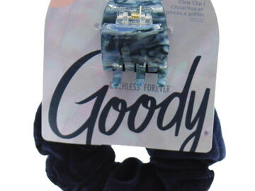 Comprar ahora: 30 Pcs Goody Forever Scrunchie & Claw Clip Bundle Navy 