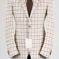 Selling with online payment: [EU] NWT Suitsupply light brown checked jacket, size 38R