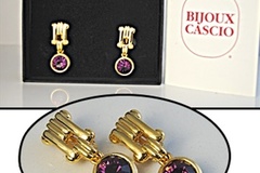 Buy Now: 40 prs-Designer Bijoux Cascio Clip Earrings in Gift Box-$2.50 pr