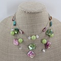 Comprar ahora: One Dozen Multi Strand Mother of Pearl Shell Necklaces #N2355