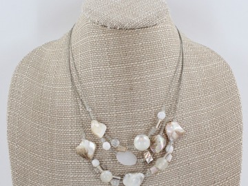 Comprar ahora: One Dozen Multi Strand Mother of Pearl Shell Necklaces #N2268