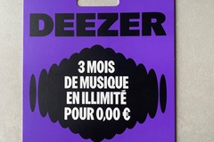 Vente: Carte Deezer 3 mois (54€)