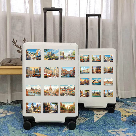 500pcs - European Architectural Graffiti DIY Waterproof Stickers