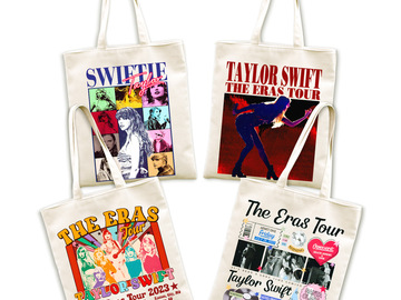 Comprar ahora: 40pcs Taylor Swift peripheral shopping canvas bag tote bag