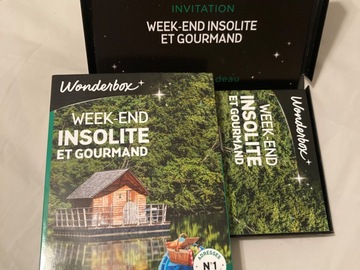 Vente: Coffret Wonderbox "Week-end insolite et gourmand" (99,90€)
