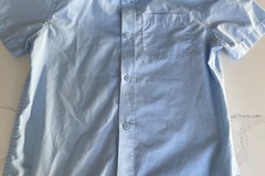 FREE: Blue Short Sleeve School Shirt - Age 9/10