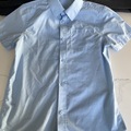 FREE: Blue Short Sleeve School Shirt - Age 9/10
