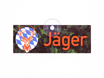 Verkaufen: Jäger Jagdschild Bayern Orange 