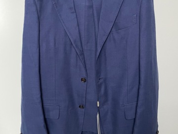 Selling with online payment: [EU] NWT Suitsupply mid blue unconstructed silk suit, size 36R