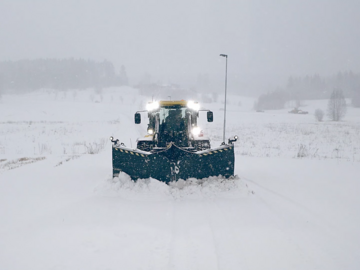  : Snow depth measuring for roads, buildings and resorts