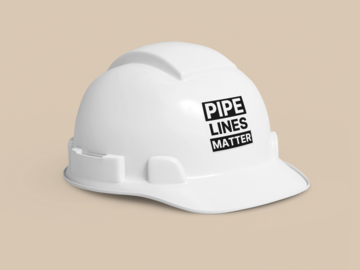 For sale: Pipelines Matter - 2"x2" Glossy Vinyl Sticker - 3 pack