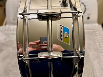Selling with online payment: 1970's Ludwig Supraphonic LM402 (COA) 6.5x14 Point Badge