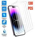 Buy Now: 130 Pcs Tempered Glass Screen Protector For iPhone 15 14 13 12 11