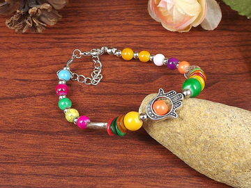 Comprar ahora: 80 Pcs Vintage Colorful Beads Handmade Bracelet