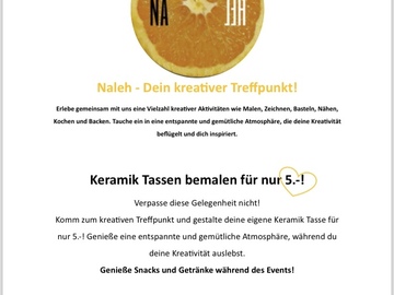 Workshop offering (dates): Keramik Tassen bemalen