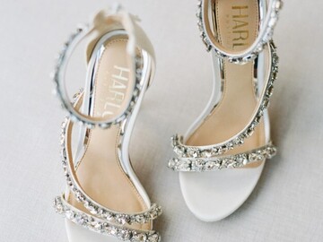 Selling: Brand New Harlo Bella - White Crystal Embellished Strappy Heel