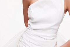 Selling: Rachel Gilbert Marco Mini Dress Ivory/White Size 1 / AU 8