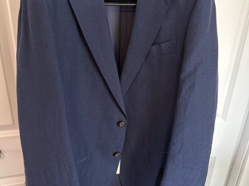 Selling with online payment: NWT SuitSupply Blue 110/46L Lazio Single Breasted 