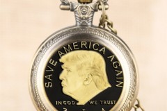 Buy Now: 30 Pcs "SAVE AMERICA AGAIN" Trump Memorial Pocket Watch