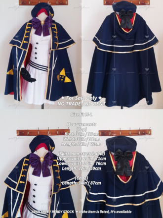 Asian M-L Fate Grand Order FGO ALtria Caster Castoria costume