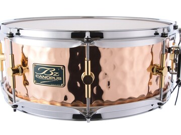Selling with online payment: Canopus Hammered Bronze Snare drum mint condition
