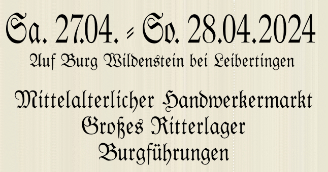 Mittelalter-Kulturfest Burg Wildenstein