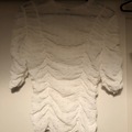 Selling: White ruffle top, Size 8 