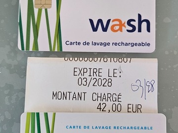 Vente: Cartes Total Wash (84€)