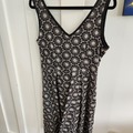 Selling: Intricate black and white flower dress