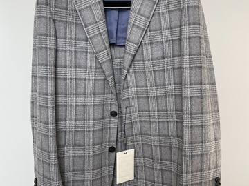 Selling with online payment: [EU] NWT Suitsupply grey Glen check jacket, size 36R