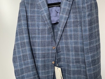 Selling with online payment: [EU] NWT Suitsupply blue Glen check jacket, size 38R