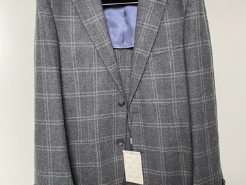 Selling with online payment: [EU] NWT Suitsupply Grey checked jacket, size 38R