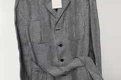 Selling with online payment: [EU] NWT Suitsupply black houndstooth safari jacket, size 44R