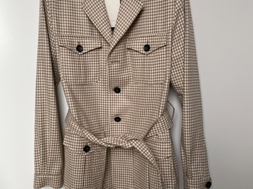 Selling with online payment: [EU] NWT Suitsupply camel houndstooth safari jacket, size 36R