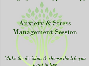 Wellness Session Single: Manage your Anxiety & Stress with Hypnotherapy with Gracie